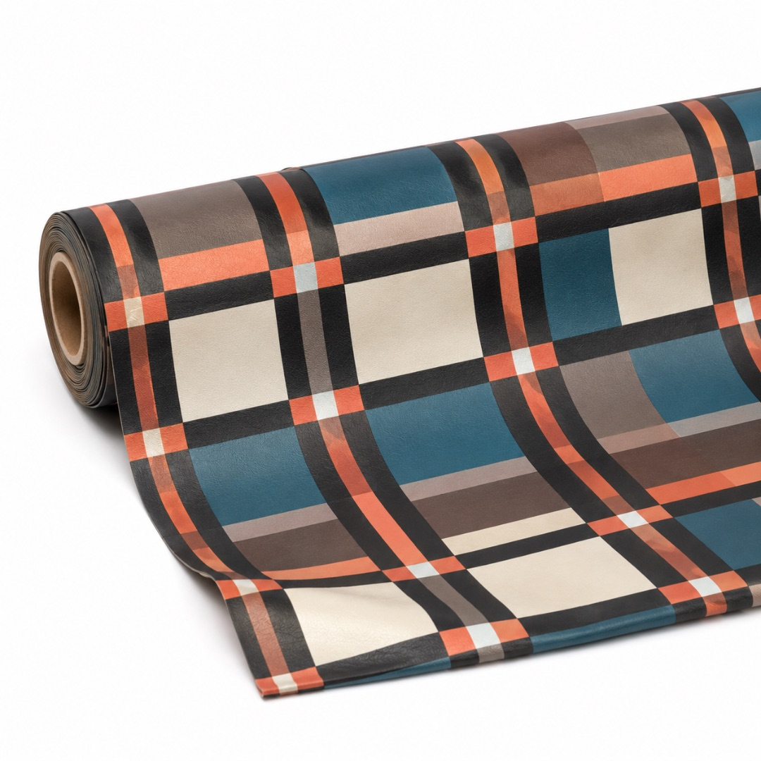 Multicolor Geometric Plaid Fashion Fabric